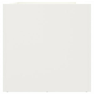 Ζαρντινιέρα Λευκή 62x30x29 εκ. από Χάλυβα - Pakobazaar