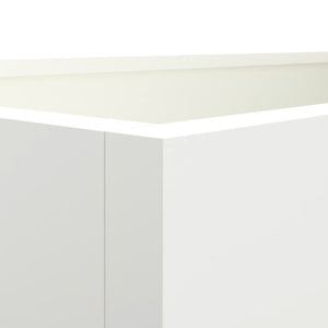 Ζαρντινιέρα Λευκή 62x30x29 εκ. από Χάλυβα - Pakobazaar
