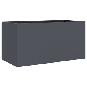 Ζαρντινιέρα Ανθρακί 62x30x29 εκ. από Χάλυβα - Pakobazaar