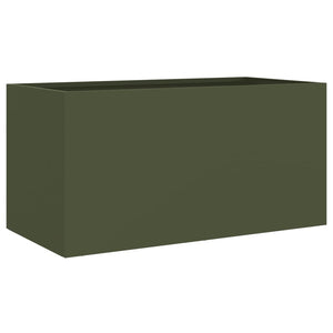 Ζαρντινιέρα Λαδί 62x30x29 εκ. από Χάλυβα - Pakobazaar