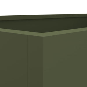 Ζαρντινιέρα Λαδί 62x30x29 εκ. από Χάλυβα - Pakobazaar