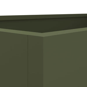 Ζαρντινιέρα Λαδί 62x30x29 εκ. από Χάλυβα