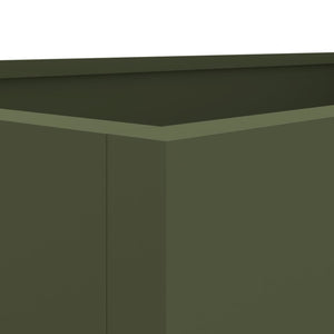 Ζαρντινιέρα Λαδί 62x47x46 εκ. από Χάλυβα