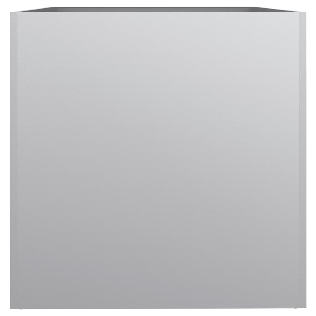 Ζαρντινιέρα Ασημί 62x47x46 εκ. από Γαλβανισμένο Χάλυβα