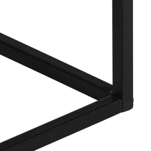 Τραπέζι Κονσόλα 110x30x75 εκ. Μασίφ Ακατ. Ξύλο Μάνγκο/Σίδηρο