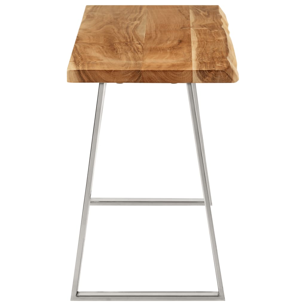 Πάγκος με Τεχνοτροπία Live Edge 105 εκ. από Μασίφ Ξύλο Ακακίας