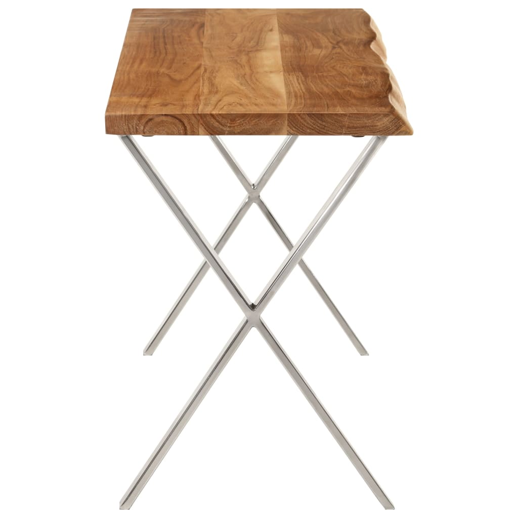 Πάγκος με Τεχνοτροπία Live Edge 105 εκ. από Μασίφ Ξύλο Ακακίας