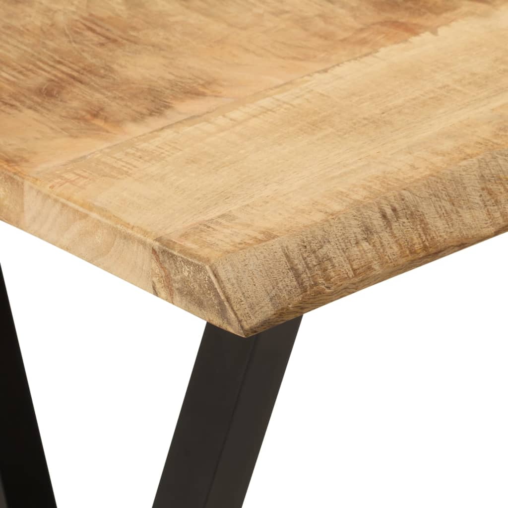 Τραπέζι Κονσόλα με Live Edge 105x33x76 εκ. Μασίφ Ξύλο Μάνγκο