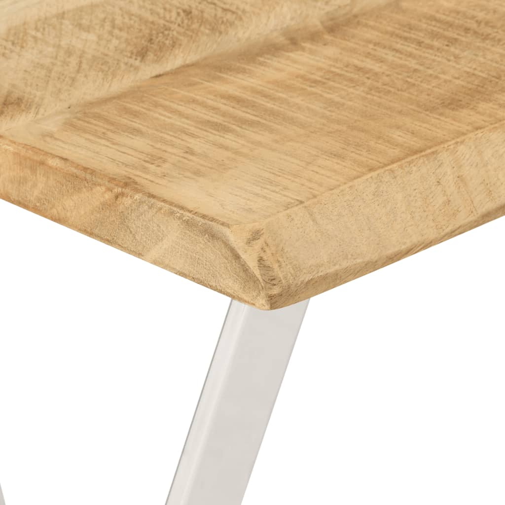 Τραπέζι Κονσόλα με Live Edge 105x33x76 εκ. Μασίφ Ξύλο Μάνγκο
