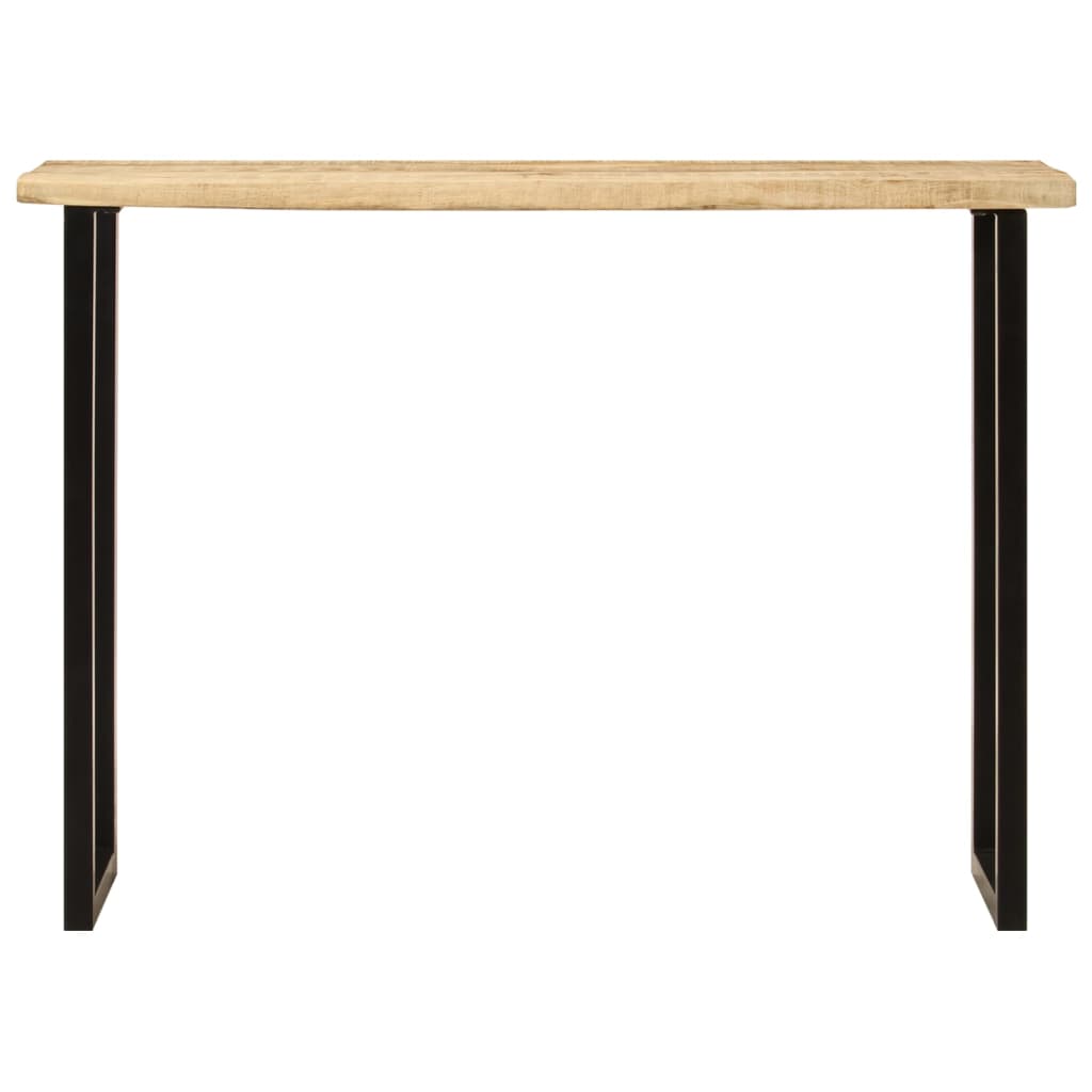 Τραπέζι Κονσόλα με Live Edge 105x33x76 εκ. Μασίφ Ξύλο Μάνγκο