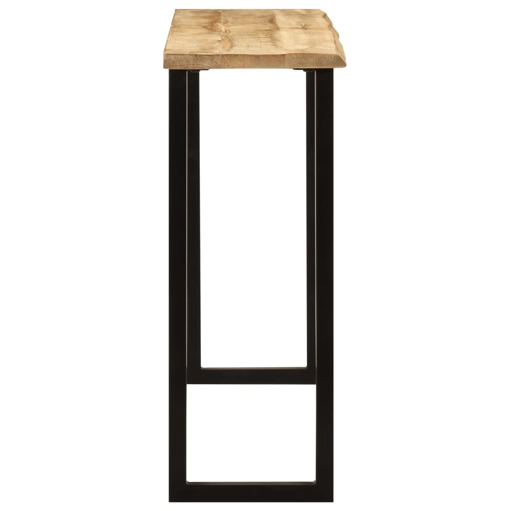 Τραπέζι Κονσόλα με Live Edge 105x33x76 εκ. Μασίφ Ξύλο Μάνγκο
