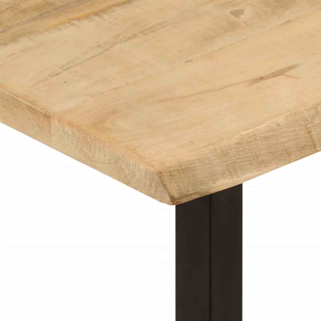 Τραπέζι Κονσόλα με Live Edge 105x33x76 εκ. Μασίφ Ξύλο Μάνγκο
