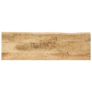 Τραπέζι Κονσόλα με Live Edge 105x33x76 εκ. Μασίφ Ξύλο Μάνγκο