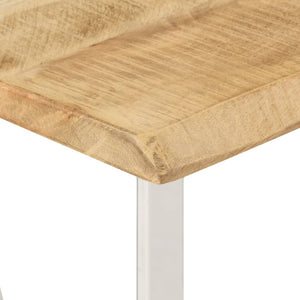 Τραπέζι Κονσόλα με Live Edge 105x33x76 εκ. Μασίφ Ξύλο Μάνγκο