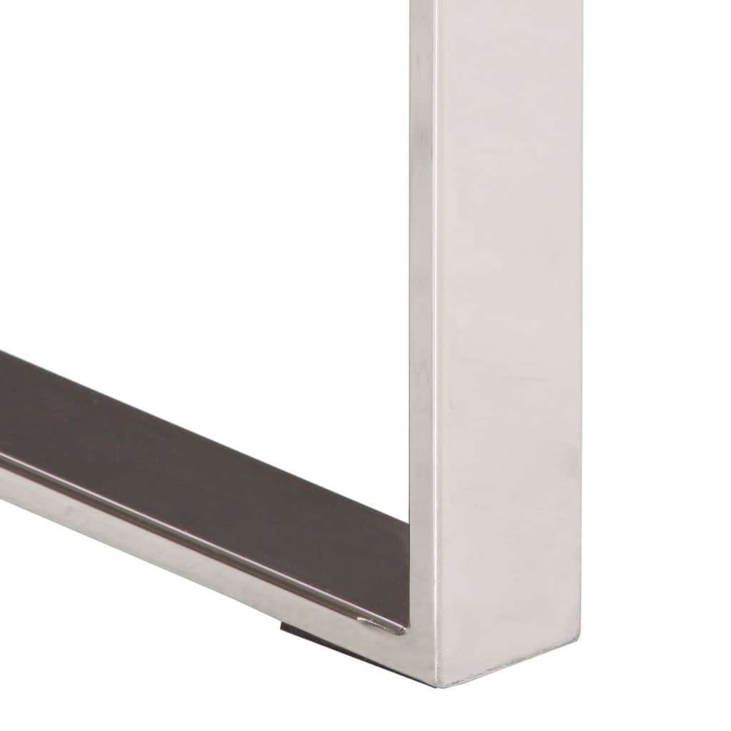 Τραπέζι Κονσόλα με Live Edge 105x33x76 εκ. Μασίφ Ξύλο Μάνγκο