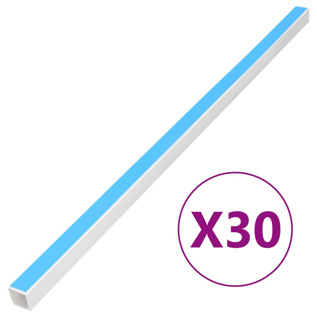 Κανάλι Καλωδίων Αυτοκόλλητο 33 x 33 χιλ. 30 μ. από PVC - Pakobazaar