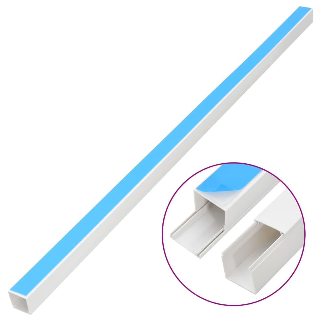 Κανάλι Καλωδίων Αυτοκόλλητο 33 x 33 χιλ. 30 μ. από PVC - Pakobazaar