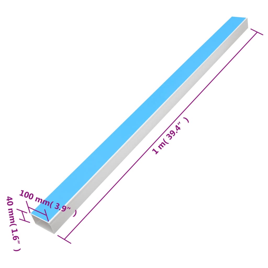Κανάλι Καλωδίων Αυτοκόλλητο 100 x 40 χιλ. 30 μ. από PVC