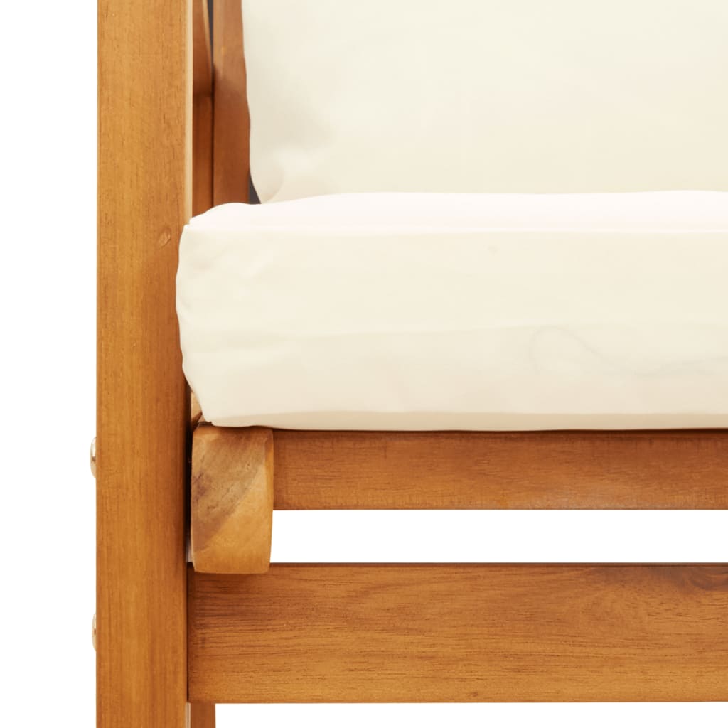 Σαλόνι Κήπου 5 Τεμαχίων από Μασίφ Ξύλο Ακακίας με Μαξιλάρια