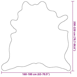 Χαλί Μαύρο 180 x 220 εκ. από Γνήσιο Δέρμα Αγελάδας - Pakobazaar