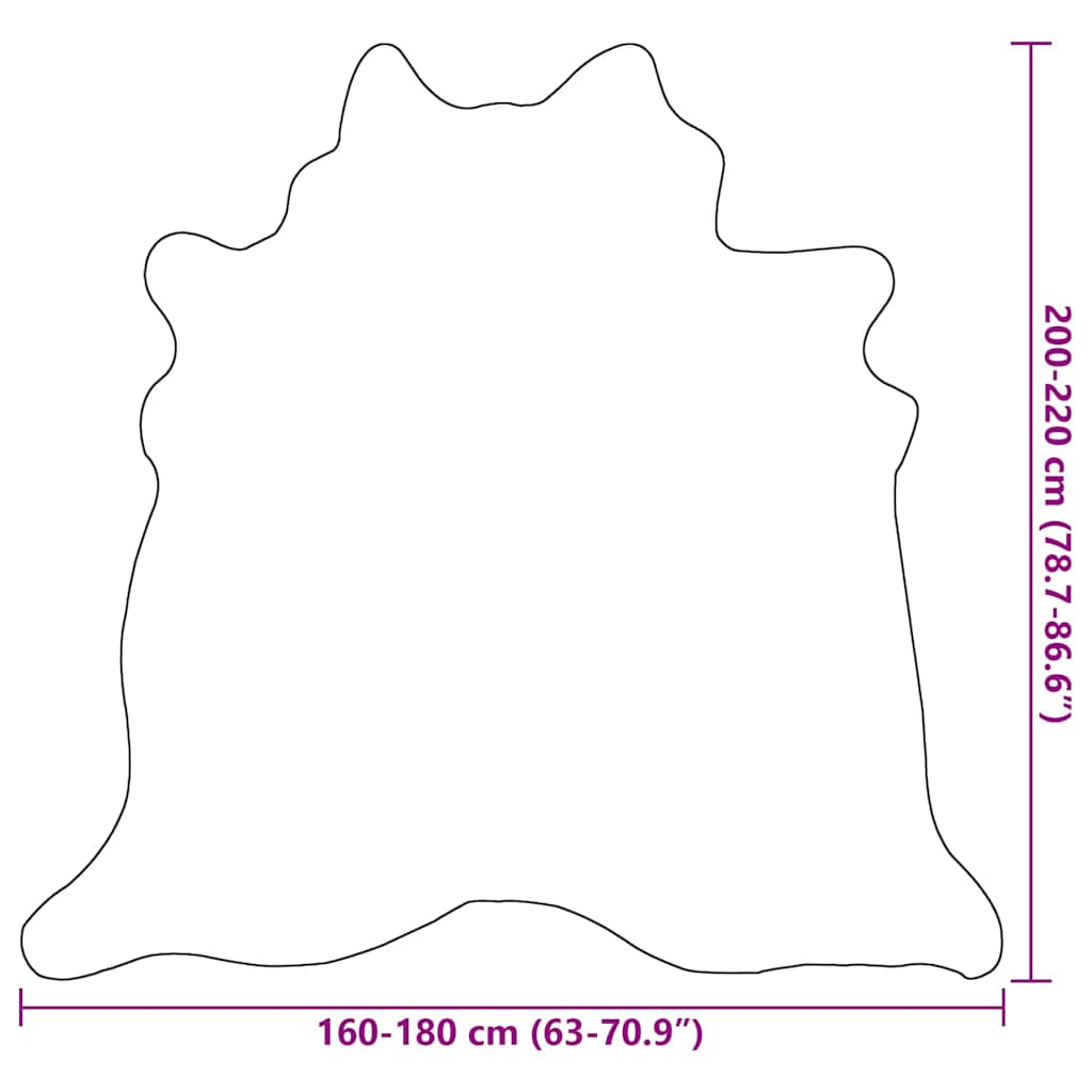 Χαλί Μπεζ 180 x 220 εκ. από Γνήσιο Δέρμα Αγελάδας - Pakobazaar