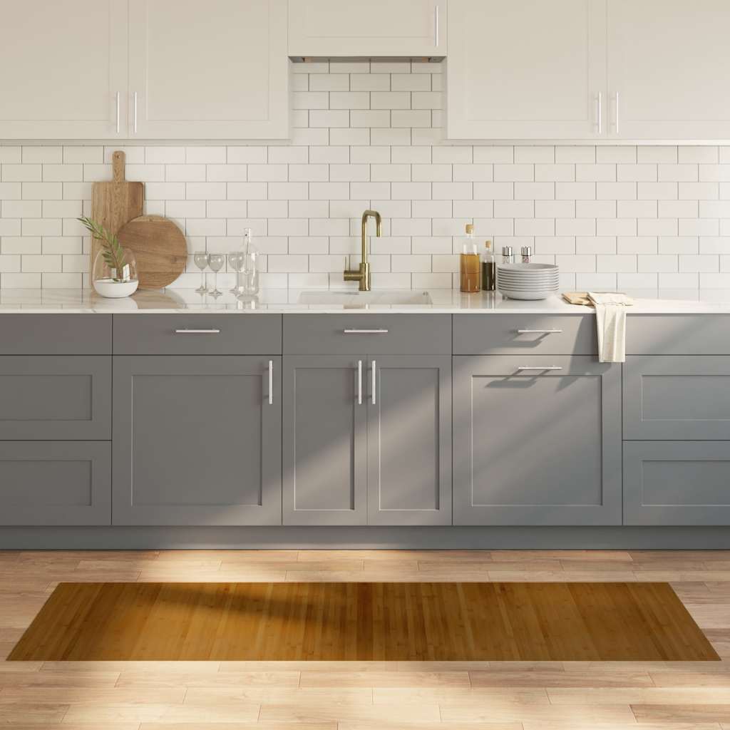 Χαλί Ορθογώνιο Καφέ 60 x 200 εκ. Μπαμπού