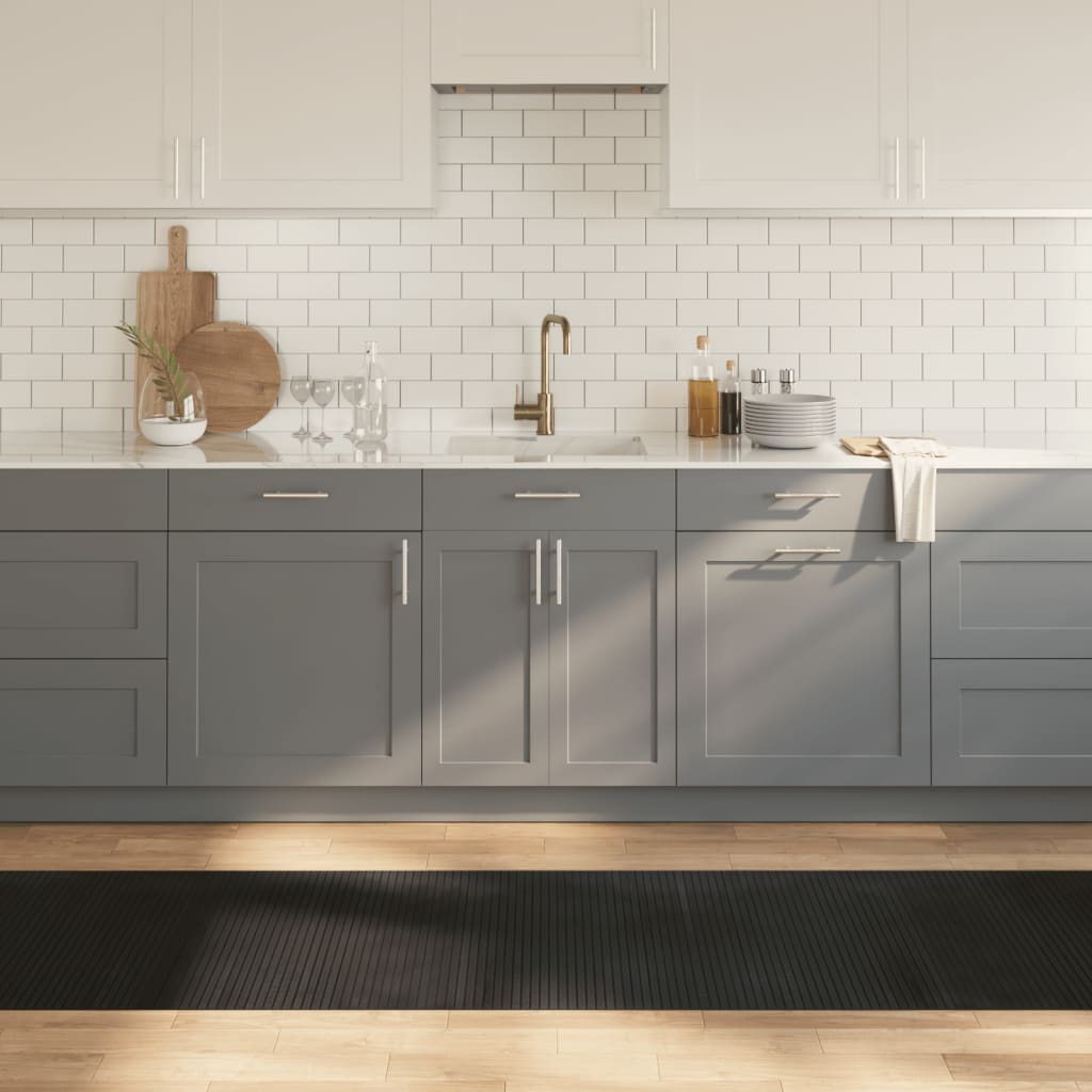 Χαλί Ορθογώνιο Μαύρο 70 x 500 εκ. Μπαμπού - Pakobazaar