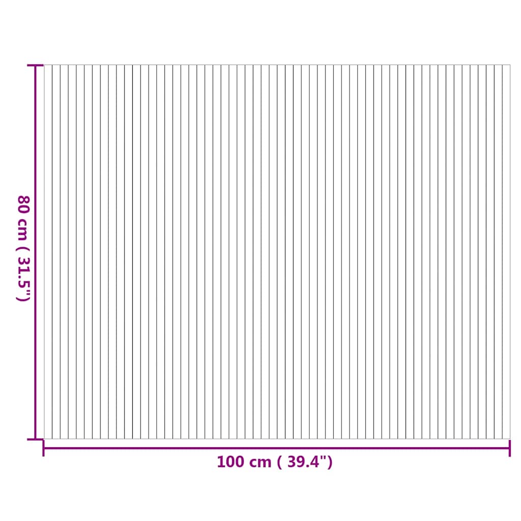 Χαλί Ορθογώνιο Φυσικό 80 x 100 εκ. Μπαμπού