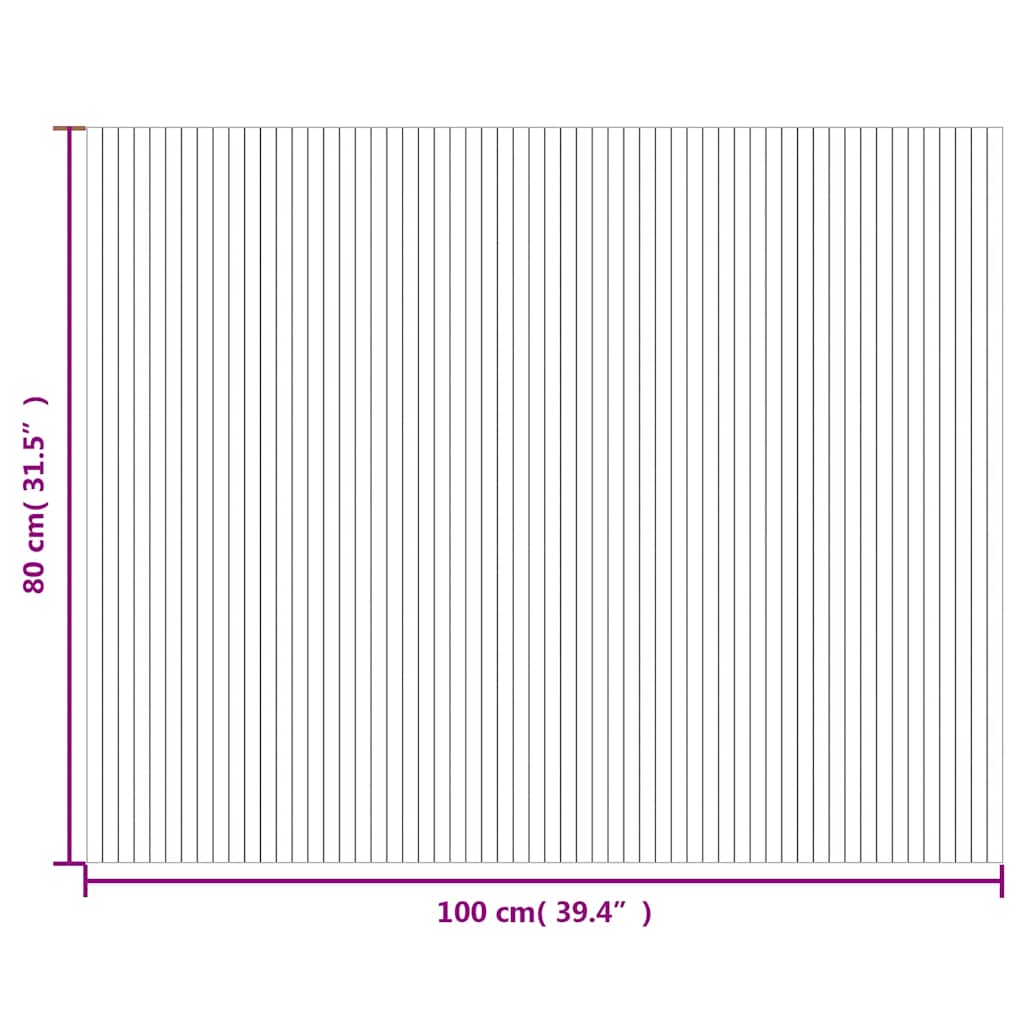 Χαλί Ορθογώνιο Καφέ 80 x 100 εκ. Μπαμπού