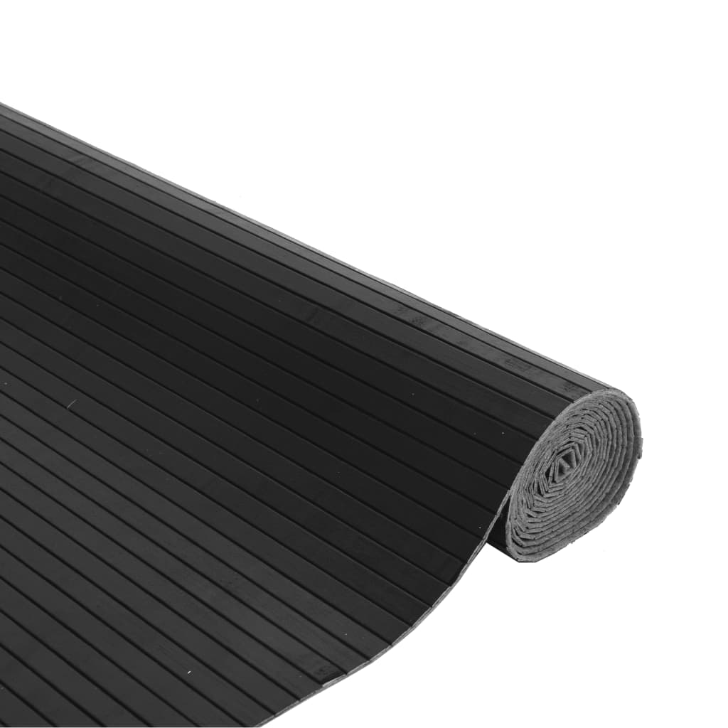 Χαλί Ορθογώνιο Γκρι 80 x 300 εκ. Μπαμπού