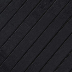 Χαλί Ορθογώνιο Μαύρο 100x100 εκ. από Μπαμπού - Pakobazaar