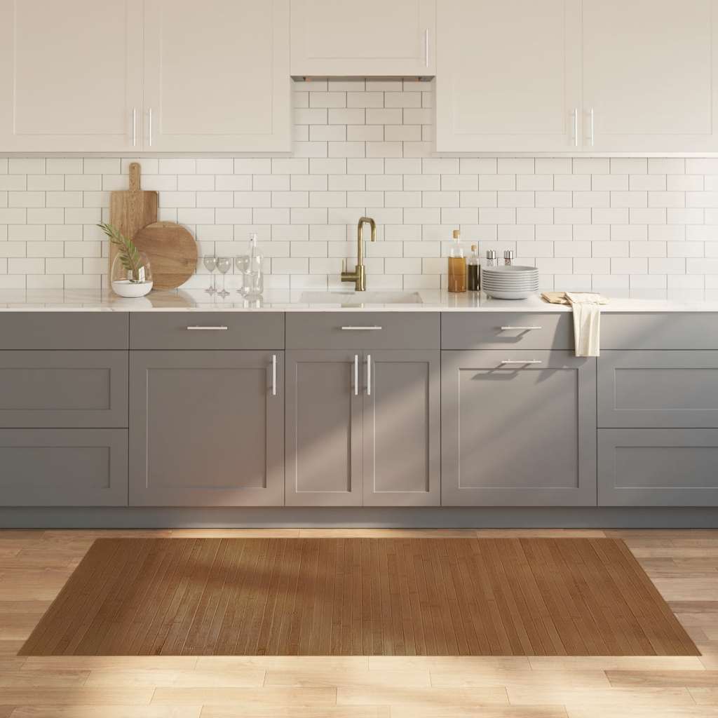 Χαλί Ορθογώνιο Καφέ 100 x 200 εκ. Μπαμπού - Pakobazaar