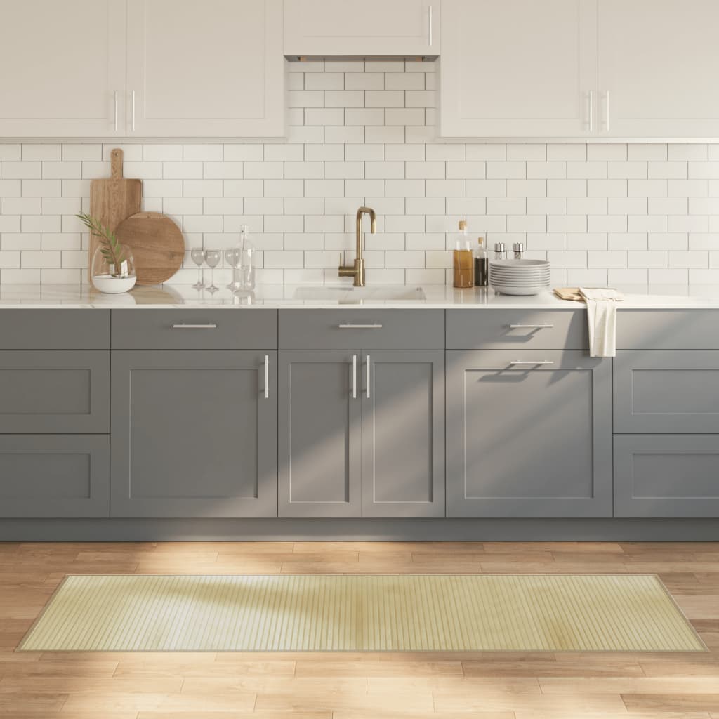 Χαλί Ορθογώνιο Ανοιχτό Φυσικό 60 x 200 εκ. Μπαμπού