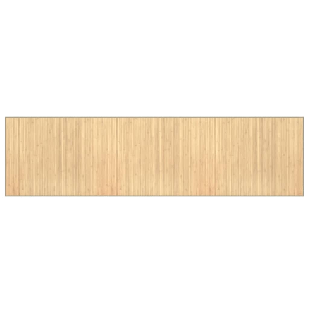 Χαλί Ορθογώνιο Ανοιχτό Φυσικό 80 x 300 εκ. Μπαμπού