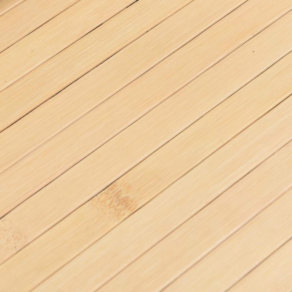 Χαλί Ορθογώνιο Ανοιχτό Φυσικό 80 x 300 εκ. Μπαμπού