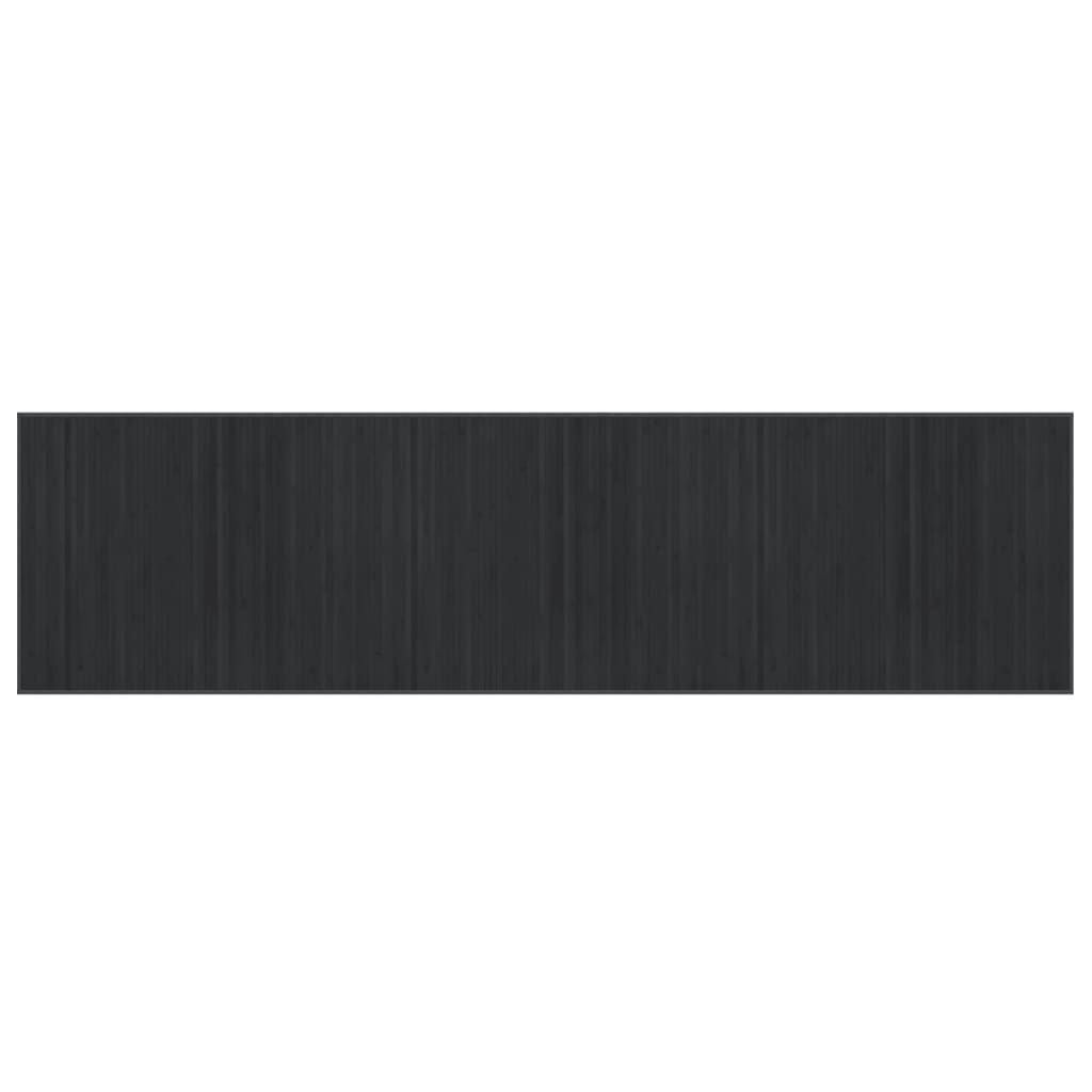 Χαλί Ορθογώνιο Γκρι 80 x 300 εκ. Μπαμπού