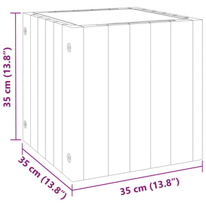 Ζαρντινιέρα Κήπου 35 x 35 x 35 εκ. από Μασίφ Ξύλο Ακακίας