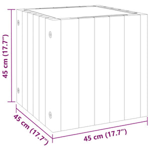 Ζαρντινιέρα Κήπου 45 x 45 x 45 εκ. από Μασίφ Ξύλο Ακακίας