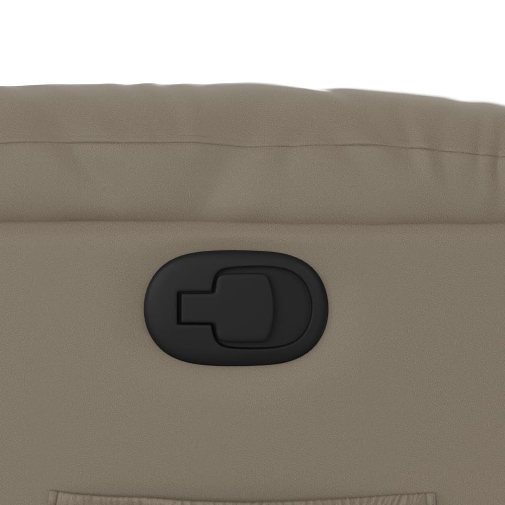 Πολυθρόνα Ανακλινόμενη Καπουτσίνο από Συνθετικό Δέρμα