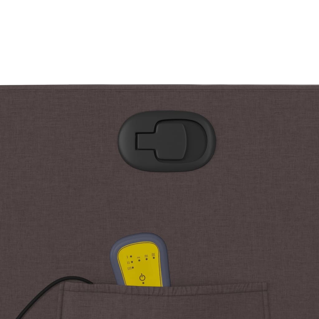 Πολυθρόνα Μασάζ Ανακλινόμενη Σκούρο Καφέ Υφασμάτινη