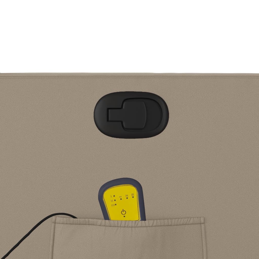 Πολυθρόνα Μασάζ Ανακλινόμενη Καπουτσίνο από Συνθετικό Δέρμα