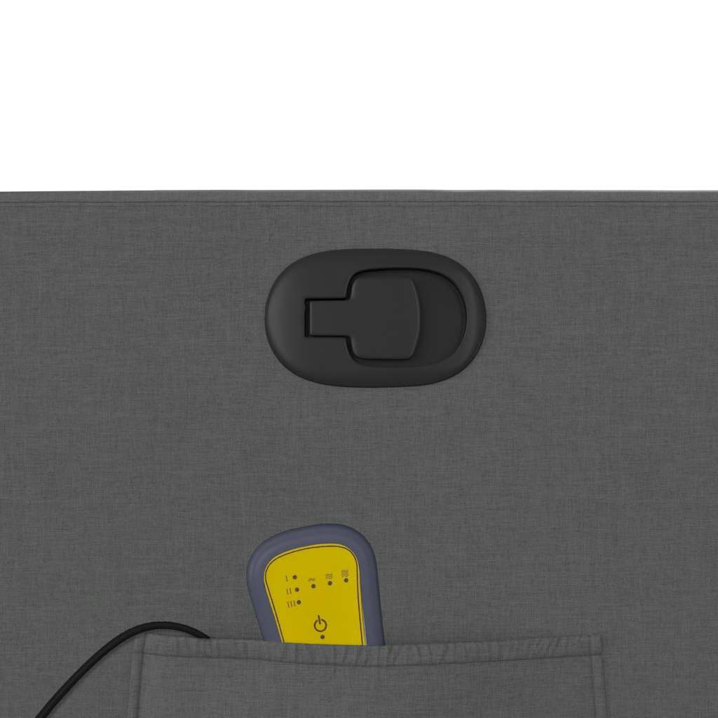 Πολυθρόνα Μασάζ Ανακλινόμενη Σκούρο Γκρι Υφασμάτινη