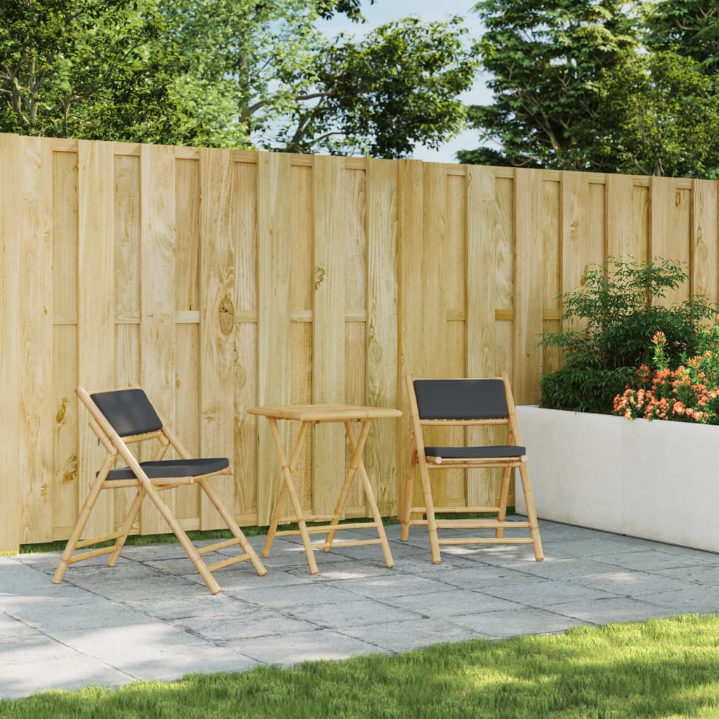 Τραπέζι Κήπου Πτυσσόμενο 55x55x75 εκ. από Μπαμπού