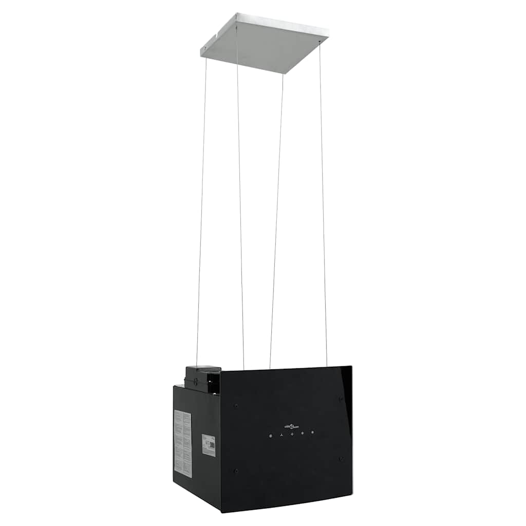 Απορροφητήρας Νησίδα με Αισθητήρα Αφής LCD από Ψημένο Γυαλί - PAKOBAZAAR