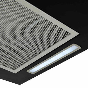 Απορροφητήρας Νησίδα με Αισθητήρα Αφής LCD από Ψημένο Γυαλί - PAKOBAZAAR