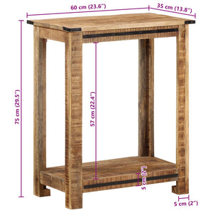 Τραπέζι Κονσόλα 60x35x75 εκ. Μασίφ Ξύλο Μάνγκο