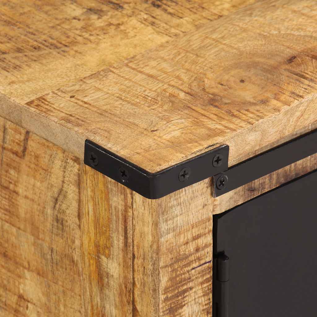 Έπιπλο Τηλεόρασης με Πόρτες 105x35x36 εκ. από Μασίφ Ξύλο Μάνγκο - Pakobazaar