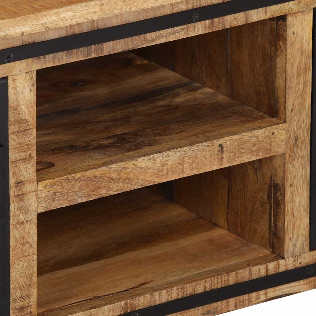 Έπιπλο Τηλεόρασης με Πόρτες 105x35x36 εκ. από Μασίφ Ξύλο Μάνγκο - Pakobazaar