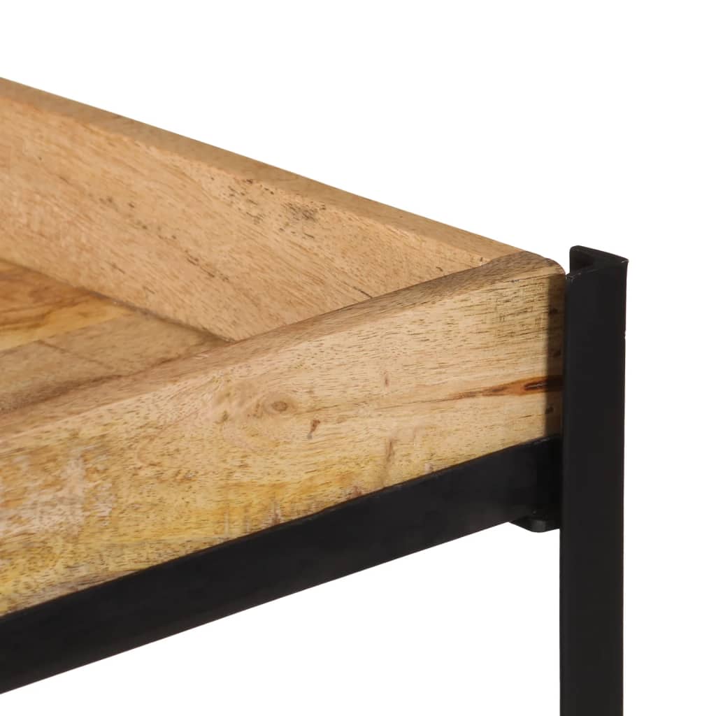 Τρόλεϊ Κουζίνας 60x40x80 εκ. Μασίφ Ακατέργαστο Ξύλο Μάνγκο - Pakobazaar