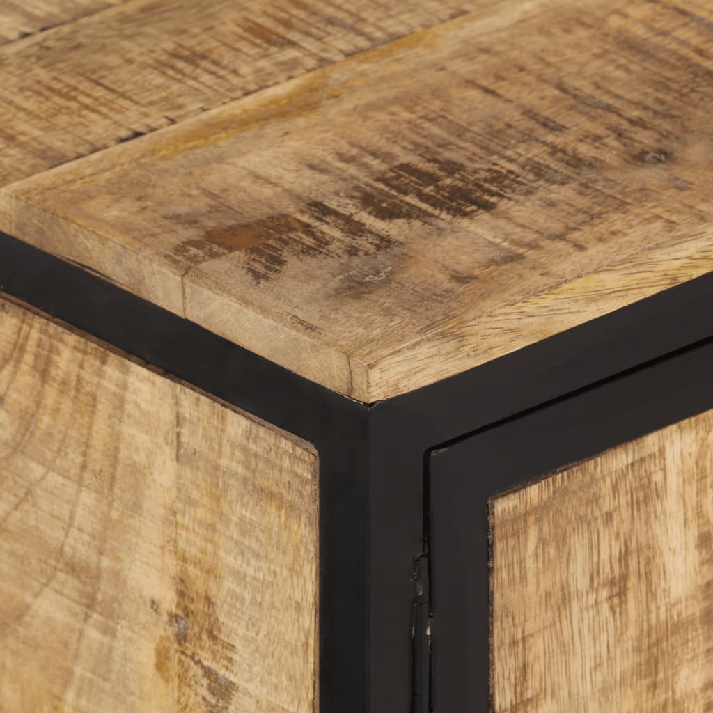 Έπιπλο Τηλεόρασης 110x30x40 εκ. Ακατέργαστο Μασίφ Ξύλο Μάνγκο